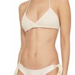 Mikoh Macrame Crochet Triangle Bikini Top